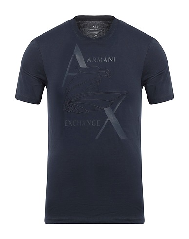 ARMANI EXCHANGE TOPWEAR Midnight blue 100% Cotton