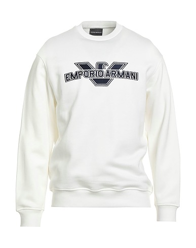 EMPORIO ARMANI Sweatshirt White 67% Cotton, 33% Modal, Elastane