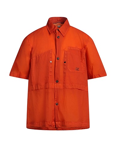 C.P. COMPANY Camicia tinta unita Arancione 100% Poliammide