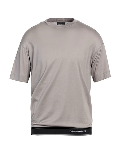 EMPORIO ARMANI T-shirt Grigio chiaro 70% Lyocell, 30% Cotone, Poliestere, Elastan, Poliammide