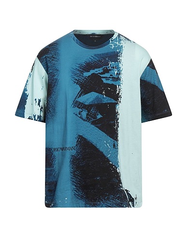 EMPORIO ARMANI TOPS Taubenblau 100% Baumwolle