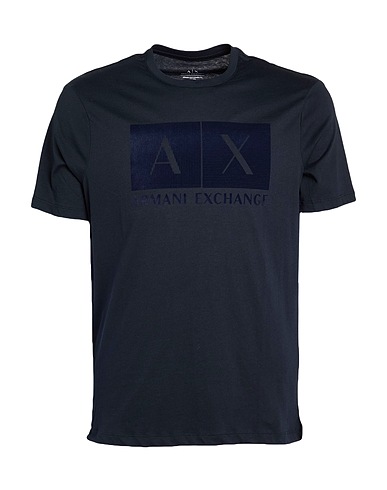 ARMANI EXCHANGE T-shirt Midnight blue 100% Cotton