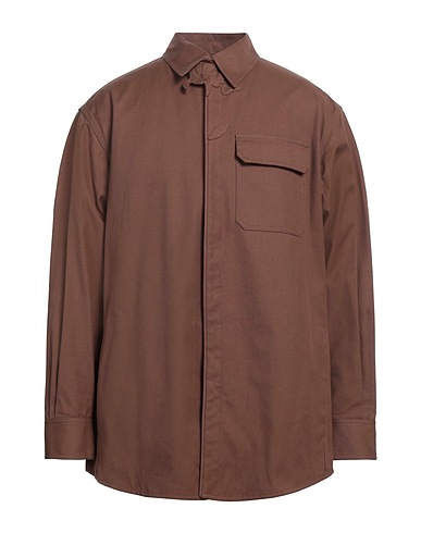 VALENTINO GARAVANI Hemden Braun 98% Baumwolle, 2% Elastan, Polyester