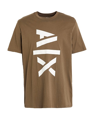 ARMANI EXCHANGE T-shirt Khaki 100% Cotton