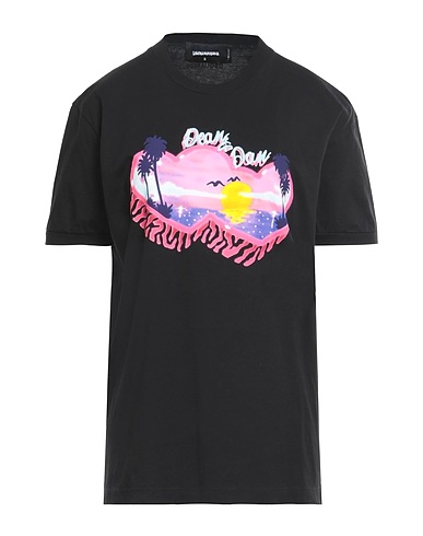 DSQUARED2 Ｔシャツ ブラック コットン 100%