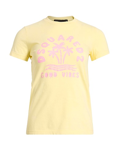 DSQUARED2 T-Shirt Gelb 100% Baumwolle, Elastan