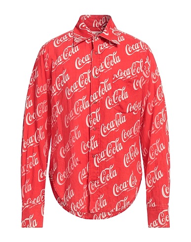 ERL Patterned shirt Red 50% Cotton, 50% Linen