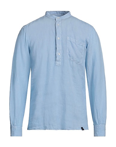 FAY Camicia in lino Blu chiaro 100% Lino