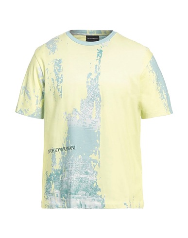 EMPORIO ARMANI T-Shirt VERDE CHIARO 100% Baumwolle