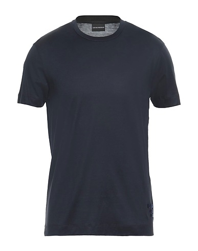 EMPORIO ARMANI Basic T-Shirt Nachtblau 70% Lyocell, 30% Baumwolle