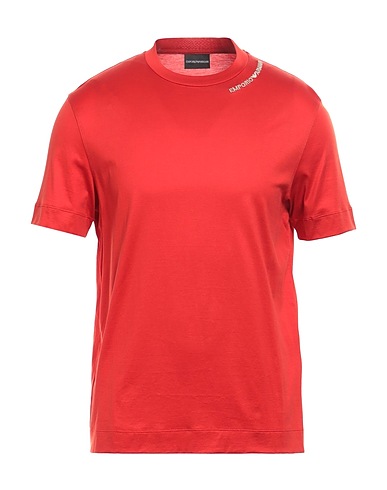 EMPORIO ARMANI T-shirt Rouge vif 70% Lyocell, 30% Coton