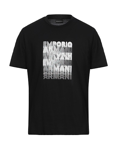 EMPORIO ARMANI T-Shirt Schwarz 100% Baumwolle