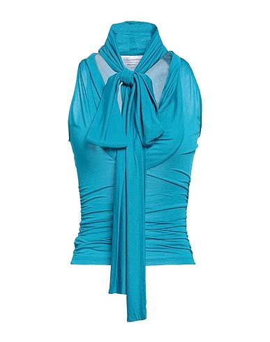 BLUMARINE Top Azure 100% Viscose