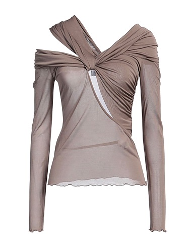 BLUMARINE Off-the-shoulder top Sand 100% Viscose
