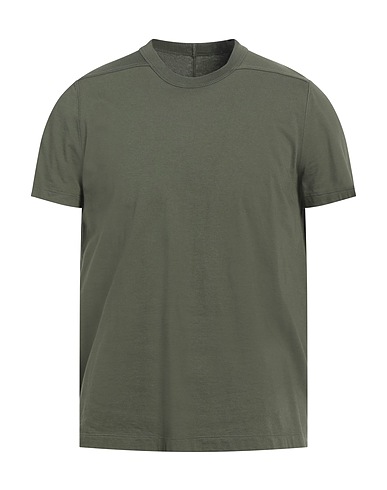 RICK OWENS Basic T-Shirt Military green 100% Cotton