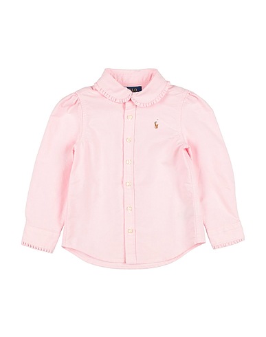 POLO RALPH LAUREN Solid colour shirts & blouses Ruffled Cotton Oxford Shirt
 Pink 100% Cotton