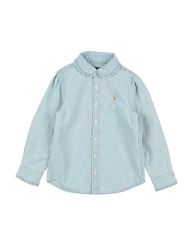 POLO RALPH LAUREN Solid colour shirts & blouses Indigo Cotton Chambray Shirt
 Light blue 100% Cotton