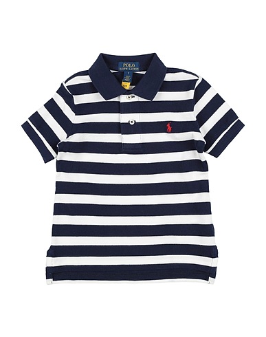 POLO RALPH LAUREN Polo shirt Striped Cotton Mesh Polo Shirt
 Midnight blue 100% Cotton