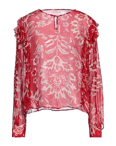 LIU •JO Top Red 73% Viscose, 27% Silk