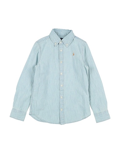 POLO RALPH LAUREN Solid colour shirts & blouses Indigo Cotton Chambray Shirt
 Light blue 100% Cotton