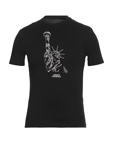 ARMANI EXCHANGE T-shirt Black 100% Cotton