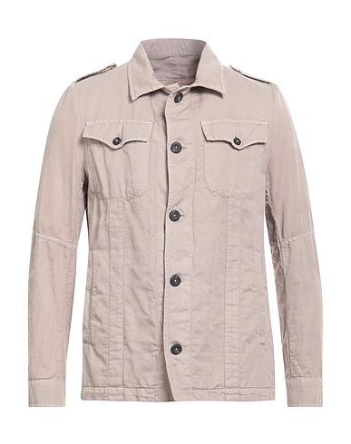 MESSAGERIE Shirts Taupe 52% Cotton, 24% Linen, 24% Lyocell