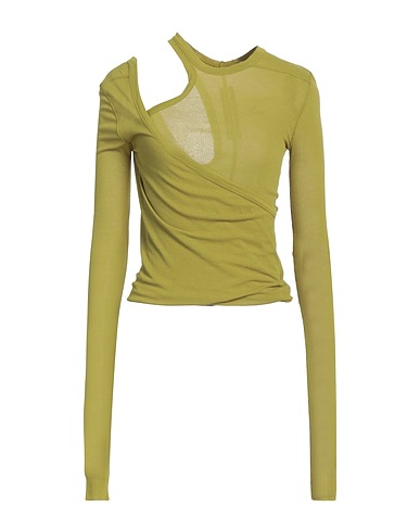 RICK OWENS T-shirt Military green 88% Viscose, 12% Silk