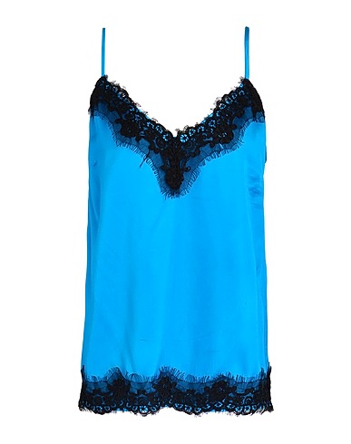 LIU •JO Camisole Azzurro 100% Viscosa, Poliammide, Poliestere, Cotone