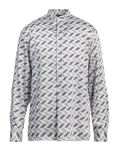 EMPORIO ARMANI Patterned shirt White 100% Polyester