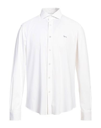 HARMONT & BLAINE Solid color shirt White 76% Polyamide, 24% Elastane