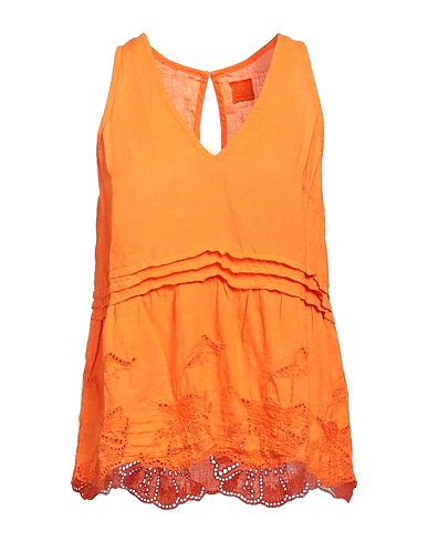 120% LINO Top Mandarino 100% Lino