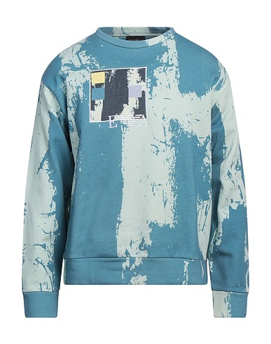 EMPORIO ARMANI Sweatshirt Pastel blue 100% Cotton