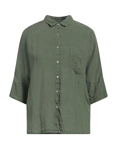 120% LINO Linen shirt Military green 100% Linen