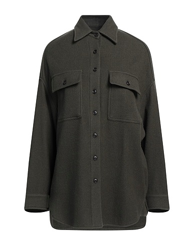 DESTIN Solid colour shirts & blouses Dark green 75% Wool, 25% Cashmere