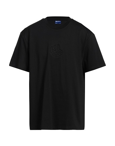 KARL LAGERFELD JEANS ベーシックTシャツ ブラック オーガニックコットン 100%
