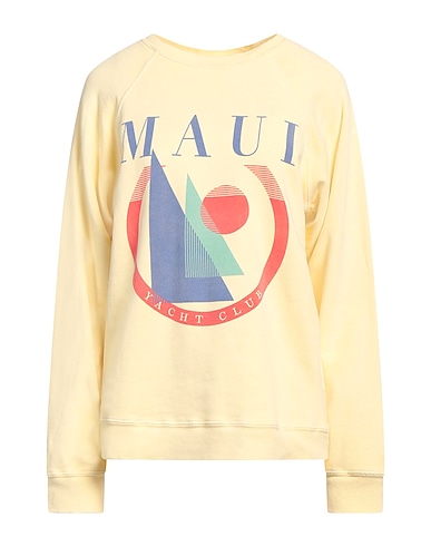 RETRO BRAND Sweatshirt Pastel yellow 100% Cotton