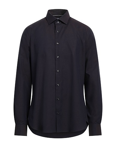 MICHAEL KORS MENS Camicia fantasia Blu notte 95% Cotone, 5% Elastan