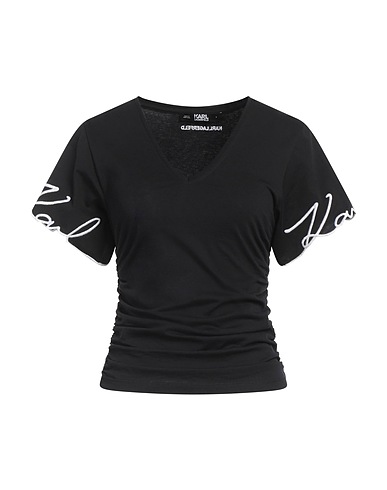 KARL LAGERFELD T-shirt Black 100% Organic cotton