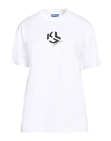 KARL LAGERFELD JEANS T-shirt White 100% Organic cotton