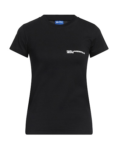 KARL LAGERFELD JEANS Basic T-Shirt Black 100% Organic cotton
