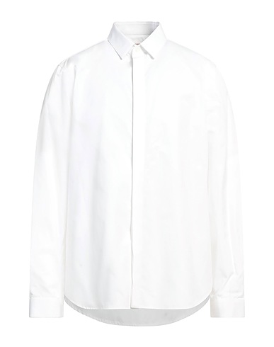 VALENTINO GARAVANI Solid colour shirt BIANCO 100% Cotton