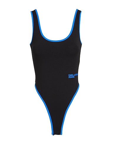 KARL LAGERFELD JEANS TOPWEAR Black 95% Organic cotton, 5% Elastane