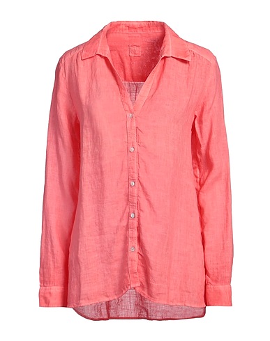 120% LINO Linen shirt Coral 100% Linen