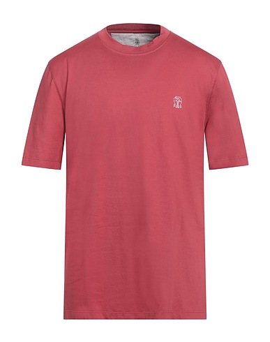 BRUNELLO CUCINELLI Basic T-shirt Antique rose 100% Cotton