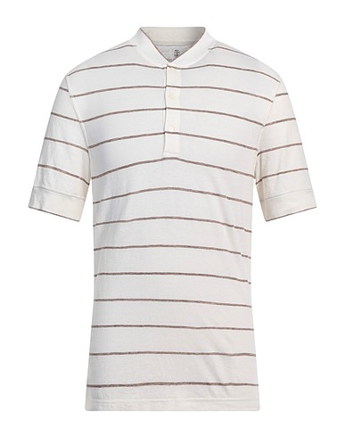 BRUNELLO CUCINELLI T-shirt Ivory 70% Linen, 30% Cotton