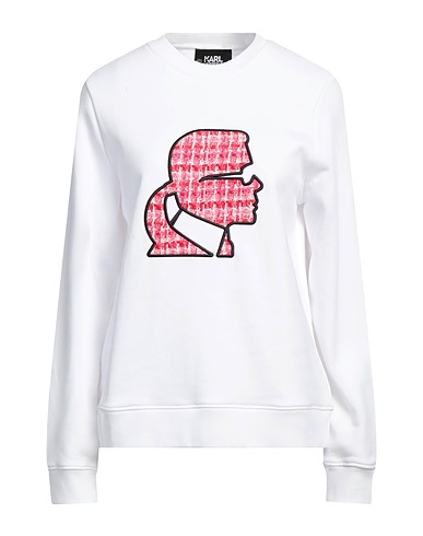 KARL LAGERFELD Sweatshirt White 90% Organic cotton, 10% Recycled polyester
