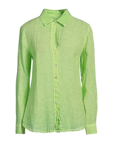 120% LINO Linen shirt Lime green 100% Linen