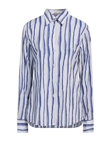 MASSIMO ALBA Patterned shirts & blouses Blue 100% Cotton