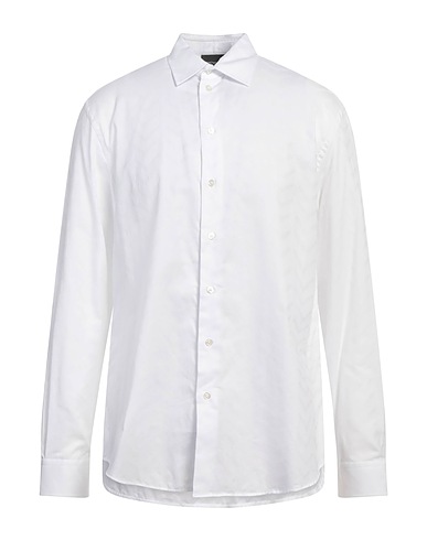 EMPORIO ARMANI Solid colour shirt White 100% Cotton