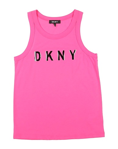 DKNY T-shirt Fuchsia 65% Cotton, 35% Polyethylene